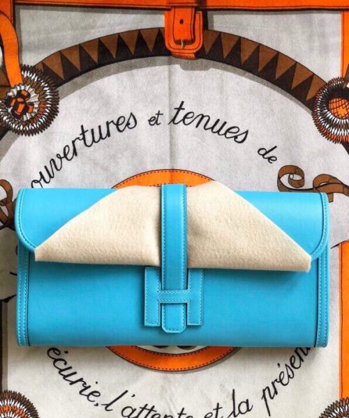 1:1 Replica Jige Elan 29 Clutch Wallet Blue/Light Blue/White/Orange/Purple 29cm/11.4in
