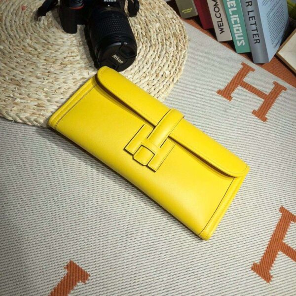 1:1 Replica Jige Elan 29 Clutch Wallet Yellow/Black/White/Green Khaki/Pink 29cm/11.4in