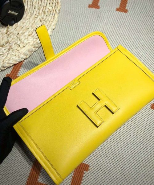 1:1 Replica Jige Elan 29 Clutch Wallet Yellow/Black/White/Green Khaki/Pink 29cm/11.4in