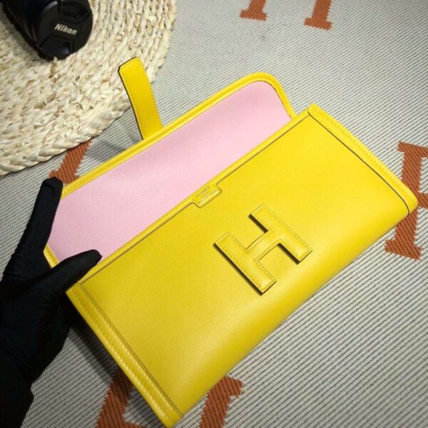 1:1 Replica Jige Elan 29 Clutch Wallet Yellow/Black/White/Green Khaki/Pink 29cm/11.4in