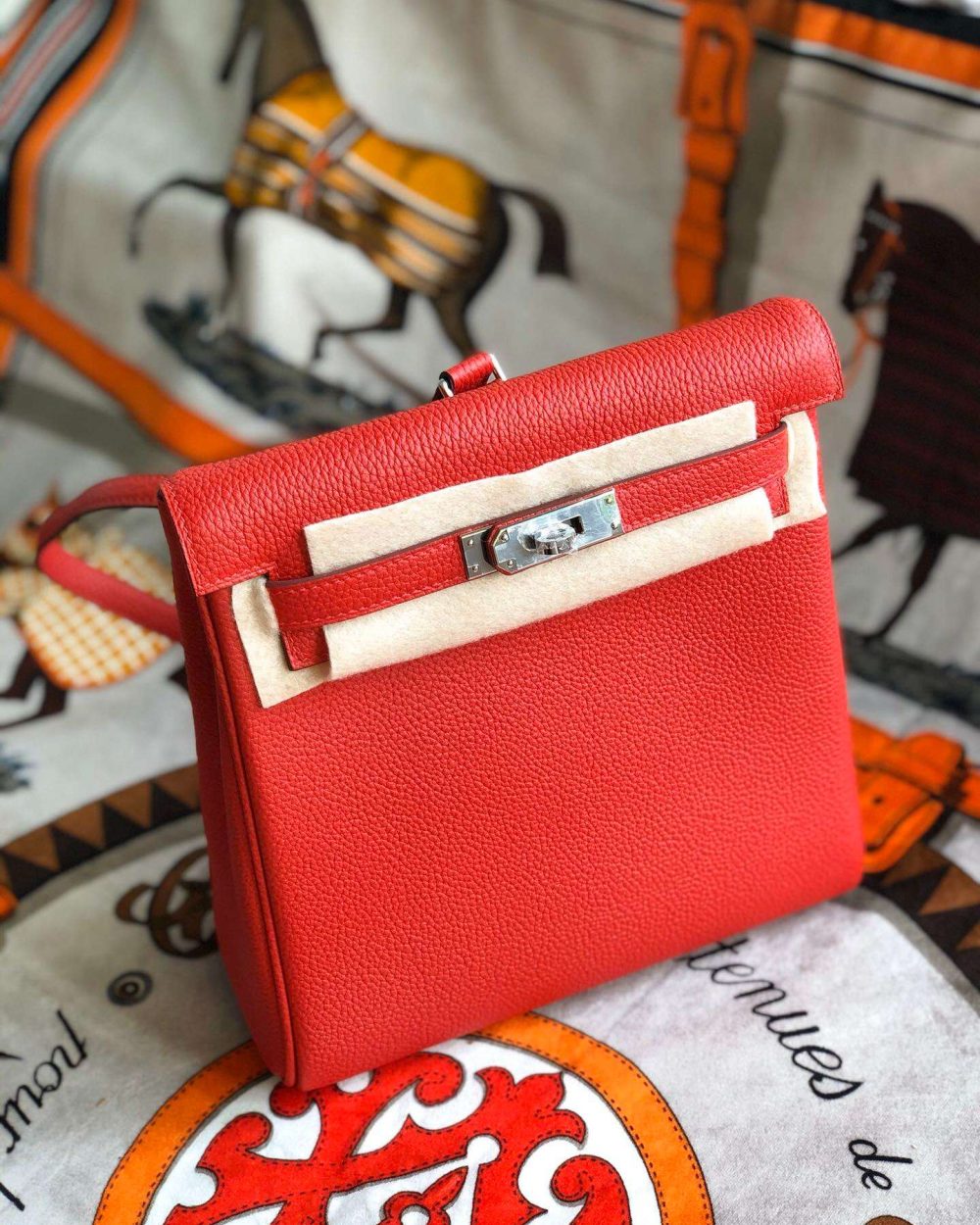 1:1 Replica Kelly Danse II Bag Swift Yellow/Black/Brown/Pink/Red For Women 22cm / 8.7in