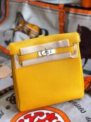 1:1 Replica Kelly Danse II Bag Swift Yellow/Black/Brown/Pink/Red For Women 22cm / 8.7in