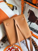 1:1 Replica Kelly Danse II Bag Swift Yellow/Black/Brown/Pink/Red For Women 22cm / 8.7in