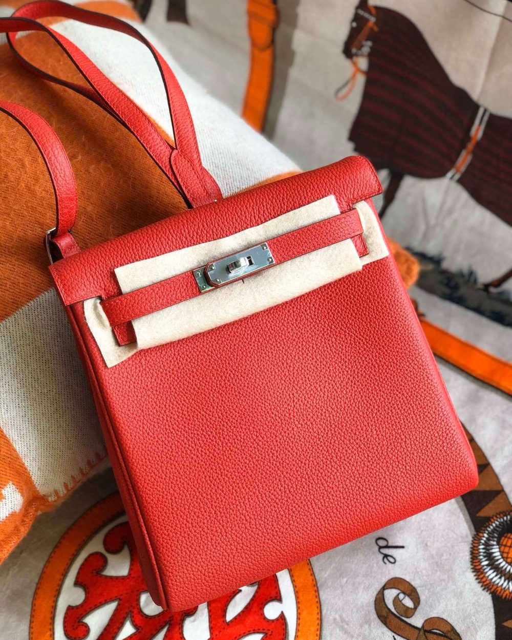 1:1 Replica Kelly Danse II Bag Swift Yellow/Black/Brown/Pink/Red For Women 22cm / 8.7in