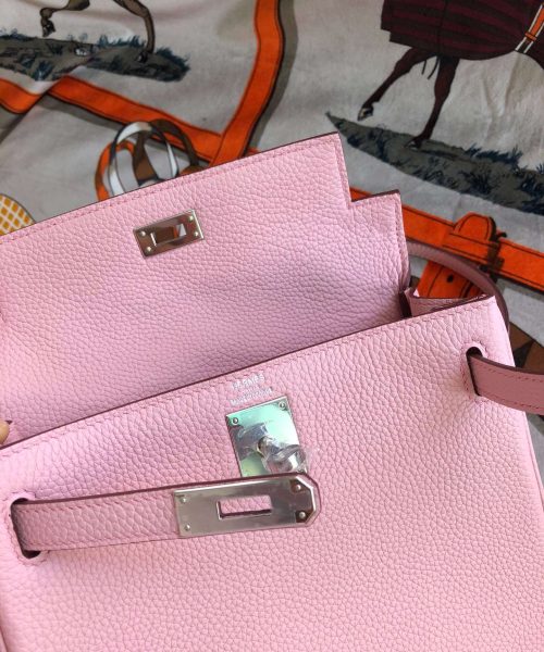 1:1 Replica Kelly Danse II Bag Swift Yellow/Black/Brown/Pink/Red For Women 22cm / 8.7in