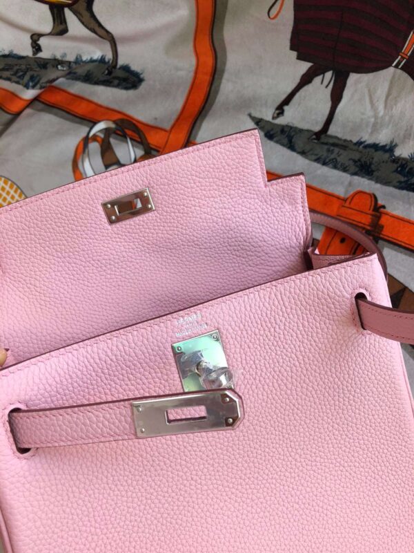 1:1 Replica Kelly Danse II Bag Swift Yellow/Black/Brown/Pink/Red For Women 22cm / 8.7in
