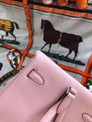 1:1 Replica Kelly Danse II Bag Swift Yellow/Black/Brown/Pink/Red For Women 22cm / 8.7in