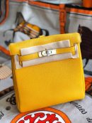 1:1 Replica Kelly Danse II Bag Swift Yellow/Black/Brown/Pink/Red For Women 22cm / 8.7in