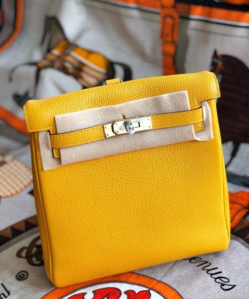 1:1 Replica Kelly Danse II Bag Swift Yellow/Black/Brown/Pink/Red For Women 22cm / 8.7in