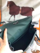 1:1 Replica Kelly Danse II Bag Swift Yellow/Black/Brown/Pink/Red For Women 22cm / 8.7in