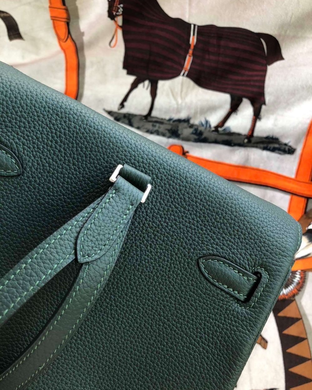 1:1 Replica Kelly Danse II Bag Swift Yellow/Black/Brown/Pink/Red For Women 22cm / 8.7in