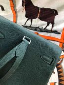 1:1 Replica Kelly Danse II Bag Swift Yellow/Black/Brown/Pink/Red For Women 22cm / 8.7in