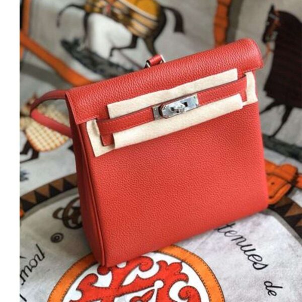 1:1 Replica Kelly Danse II Bag Swift Yellow/Black/Brown/Pink/Red For Women 22cm / 8.7in