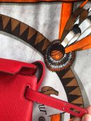 1:1 Replica Kelly Danse II Bag Swift Yellow/Black/Brown/Pink/Red For Women 22cm / 8.7in