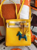 1:1 Replica Kelly Danse II Bag Swift Yellow/Black/Brown/Pink/Red For Women 22cm / 8.7in