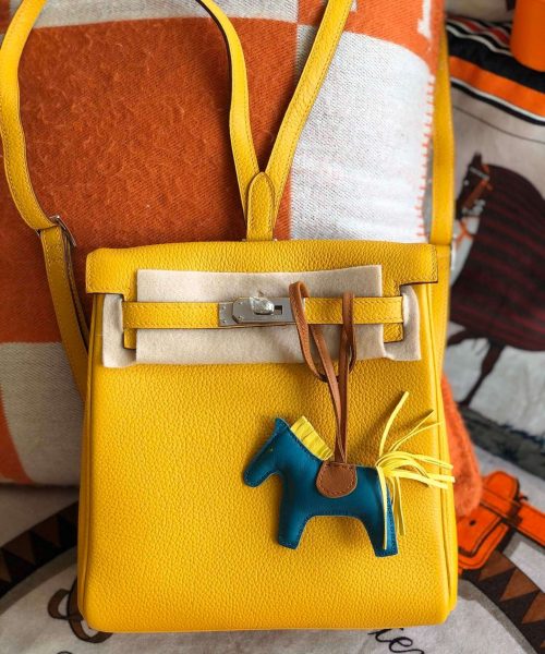 1:1 Replica Kelly Danse II Bag Swift Yellow/Black/Brown/Pink/Red For Women 22cm / 8.7in