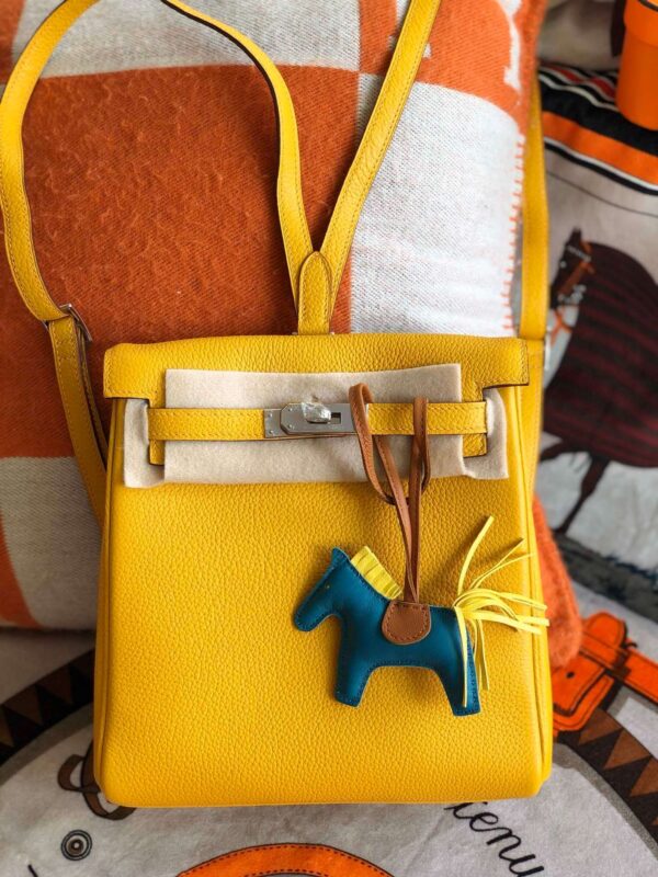 1:1 Replica Kelly Danse II Bag Swift Yellow/Black/Brown/Pink/Red For Women 22cm / 8.7in