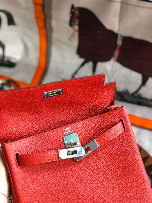 1:1 Replica Kelly Danse II Bag Swift Yellow/Black/Brown/Pink/Red For Women 22cm / 8.7in