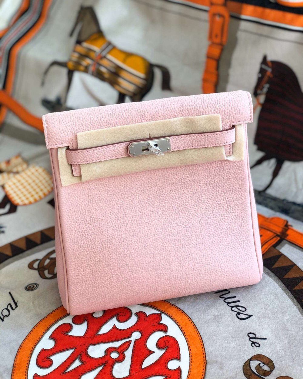 1:1 Replica Kelly Danse II Bag Swift Yellow/Black/Brown/Pink/Red For Women 22cm / 8.7in