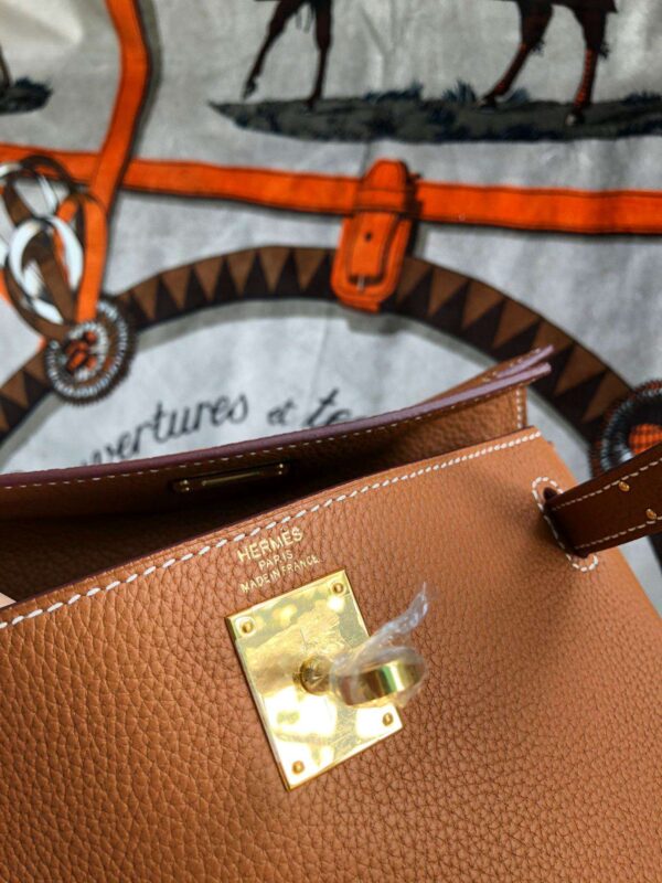 1:1 Replica Kelly Danse II Bag Swift Yellow/Black/Brown/White/Orange For Women 22cm / 8.7in