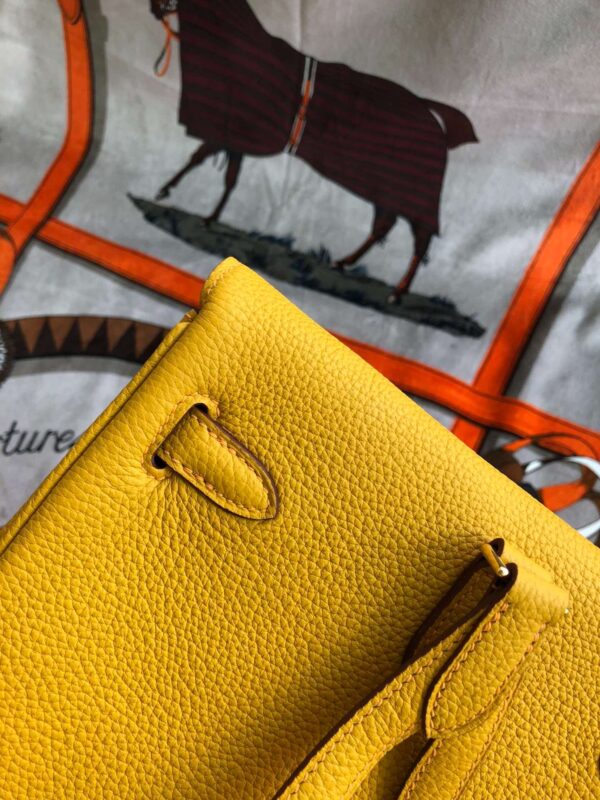 1:1 Replica Kelly Danse II Bag Swift Yellow/Black/Brown/White/Orange For Women 22cm / 8.7in