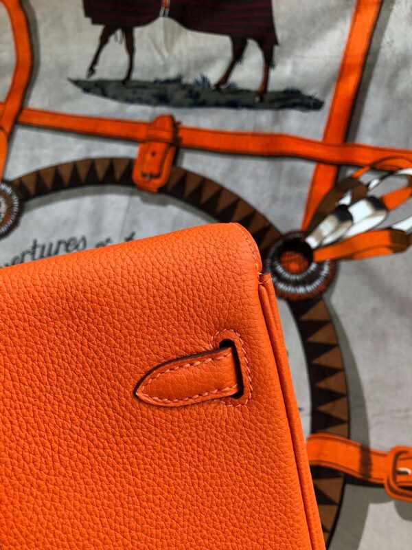 1:1 Replica Kelly Danse II Bag Swift Yellow/Black/Brown/White/Orange For Women 22cm / 8.7in