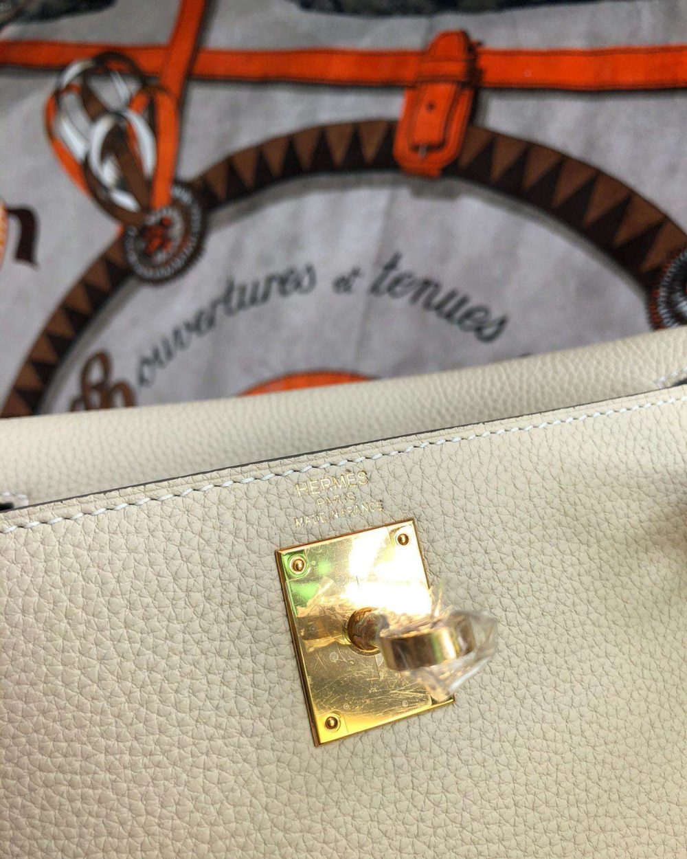 1:1 Replica Kelly Danse II Bag Swift Yellow/Black/Brown/White/Orange For Women 22cm / 8.7in