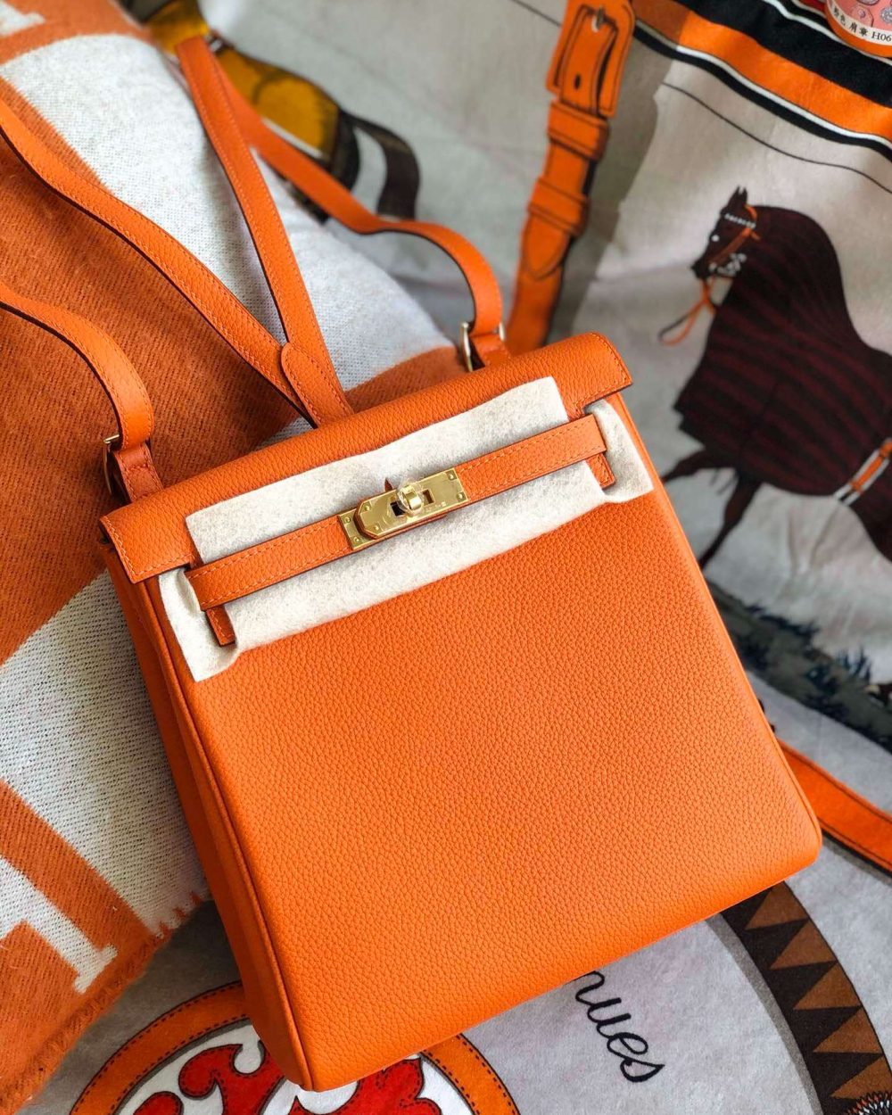 1:1 Replica Kelly Danse II Bag Swift Yellow/Black/Brown/White/Orange For Women 22cm / 8.7in