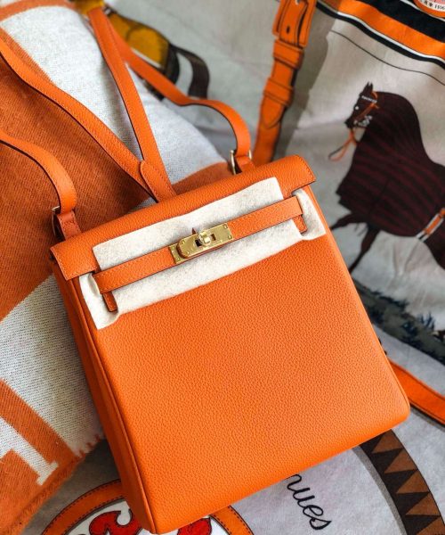 1:1 Replica Kelly Danse II Bag Swift Yellow/Black/Brown/White/Orange For Women 22cm / 8.7in