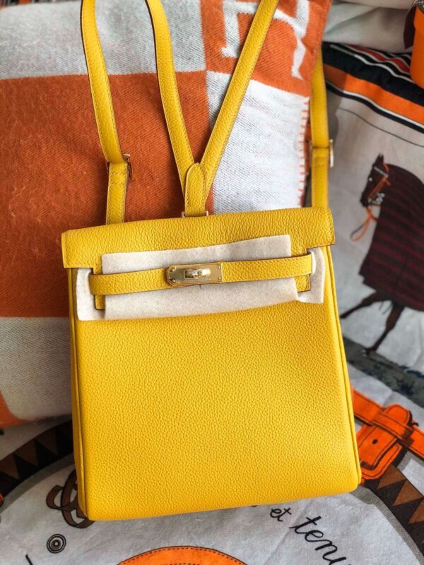 1:1 Replica Kelly Danse II Bag Swift Yellow/Black/Brown/White/Orange For Women 22cm / 8.7in