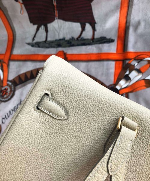 1:1 Replica Kelly Danse II Bag Swift Yellow/Black/Brown/White/Orange For Women 22cm / 8.7in