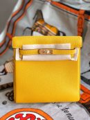 1:1 Replica Kelly Danse II Bag Swift Yellow/Black/Brown/White/Orange For Women 22cm / 8.7in