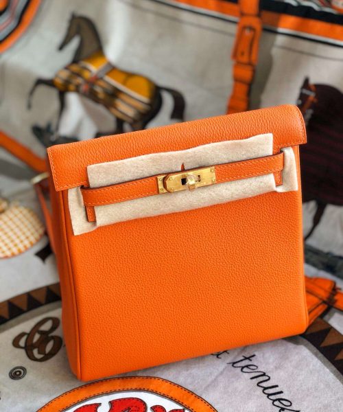 1:1 Replica Kelly Danse II Bag Swift Yellow/Black/Brown/White/Orange For Women 22cm / 8.7in