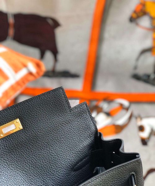 1:1 Replica Kelly Danse II Bag Swift Yellow/Black/Brown/White/Orange For Women 22cm / 8.7in