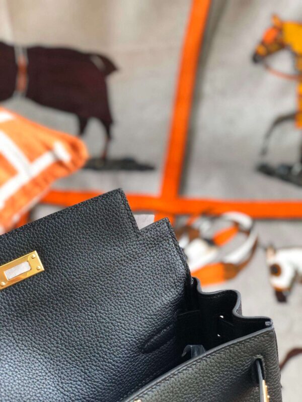 1:1 Replica Kelly Danse II Bag Swift Yellow/Black/Brown/White/Orange For Women 22cm / 8.7in