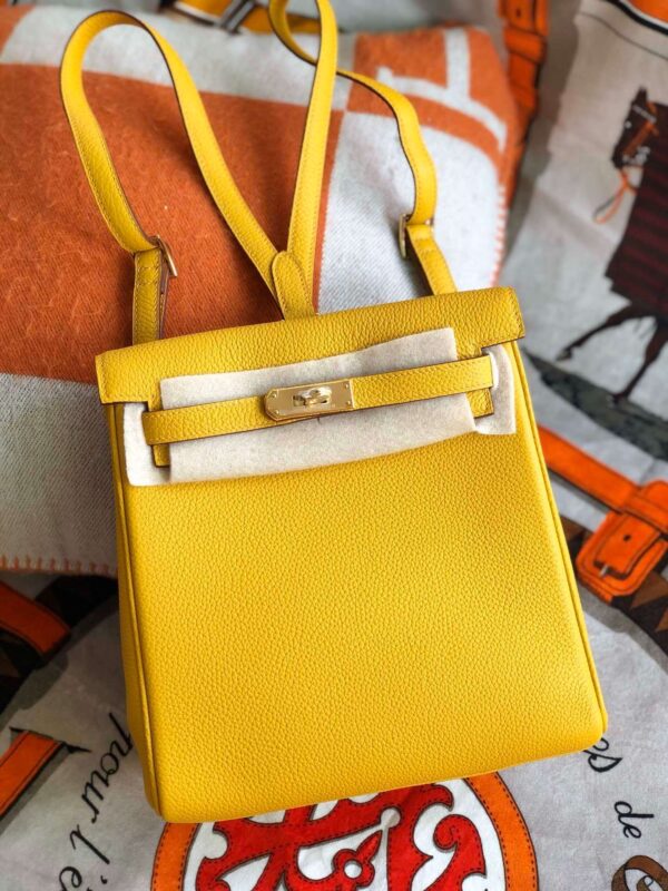 1:1 Replica Kelly Danse II Bag Swift Yellow/Black/Brown/White/Orange For Women 22cm / 8.7in