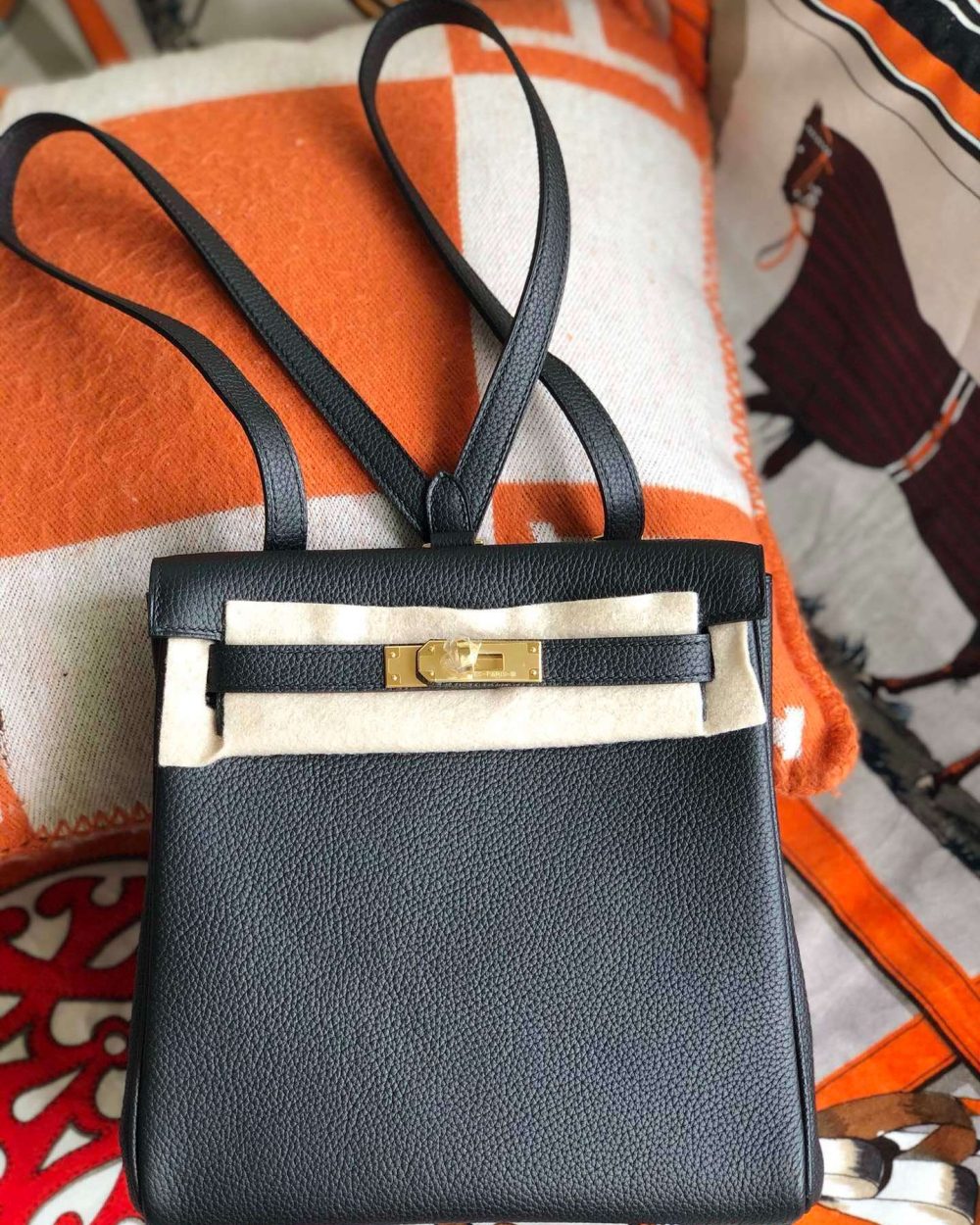 1:1 Replica Kelly Danse II Bag Swift Yellow/Black/Brown/White/Orange For Women 22cm / 8.7in