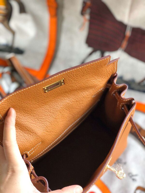 1:1 Replica Kelly Danse II Bag Swift Yellow/Black/Brown/White/Orange For Women 22cm / 8.7in