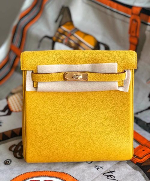 1:1 Replica Kelly Danse II Bag Swift Yellow/Black/Brown/White/Orange For Women 22cm / 8.7in