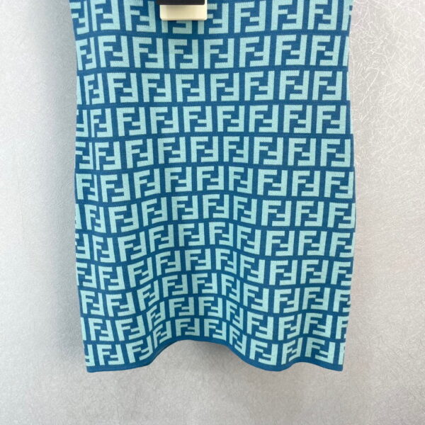 Knit Short Dress Green For Women