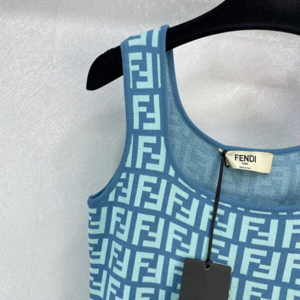 Knit Short Dress Green For Women