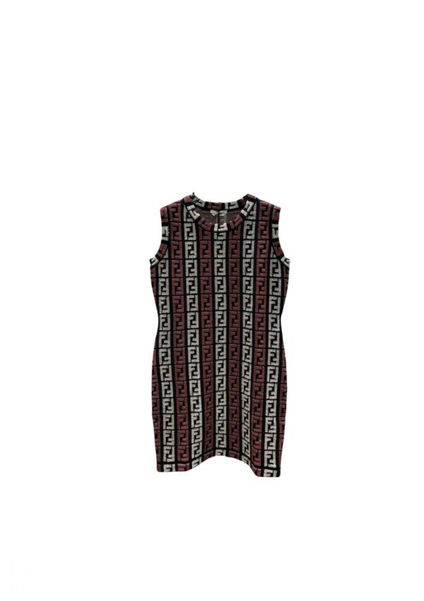 Knit Short Dress Red For Women
