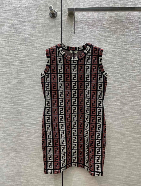 Knit Short Dress Red For Women