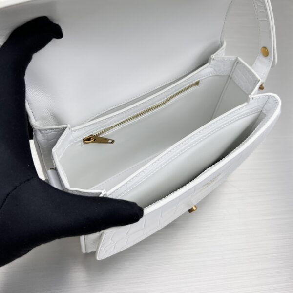 Lady Flap Small Shoulder Bag In Black/ White For Women 8.5in/22cm