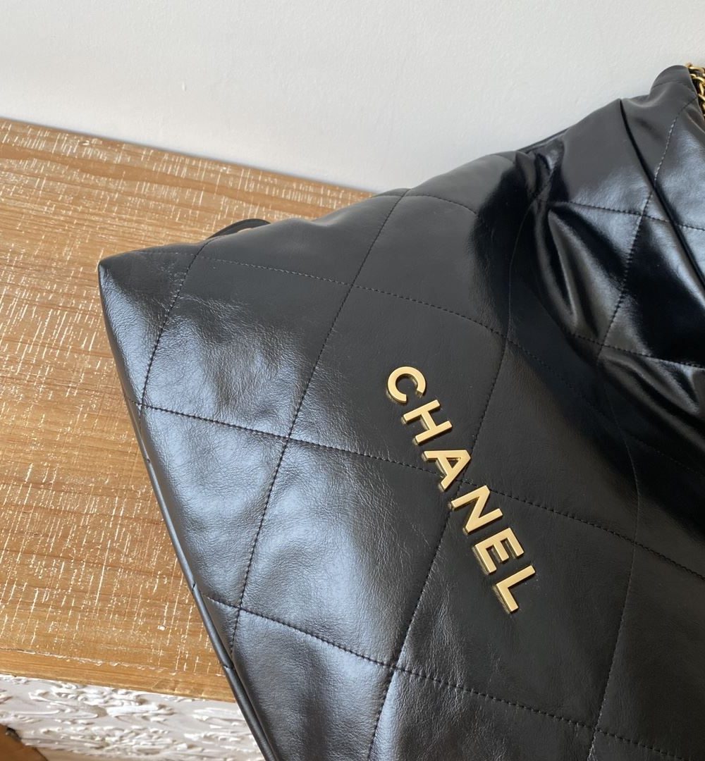 [REP 1:1] Large 22 Backpack Black/White For Women 19.9in / 51cm AS3313