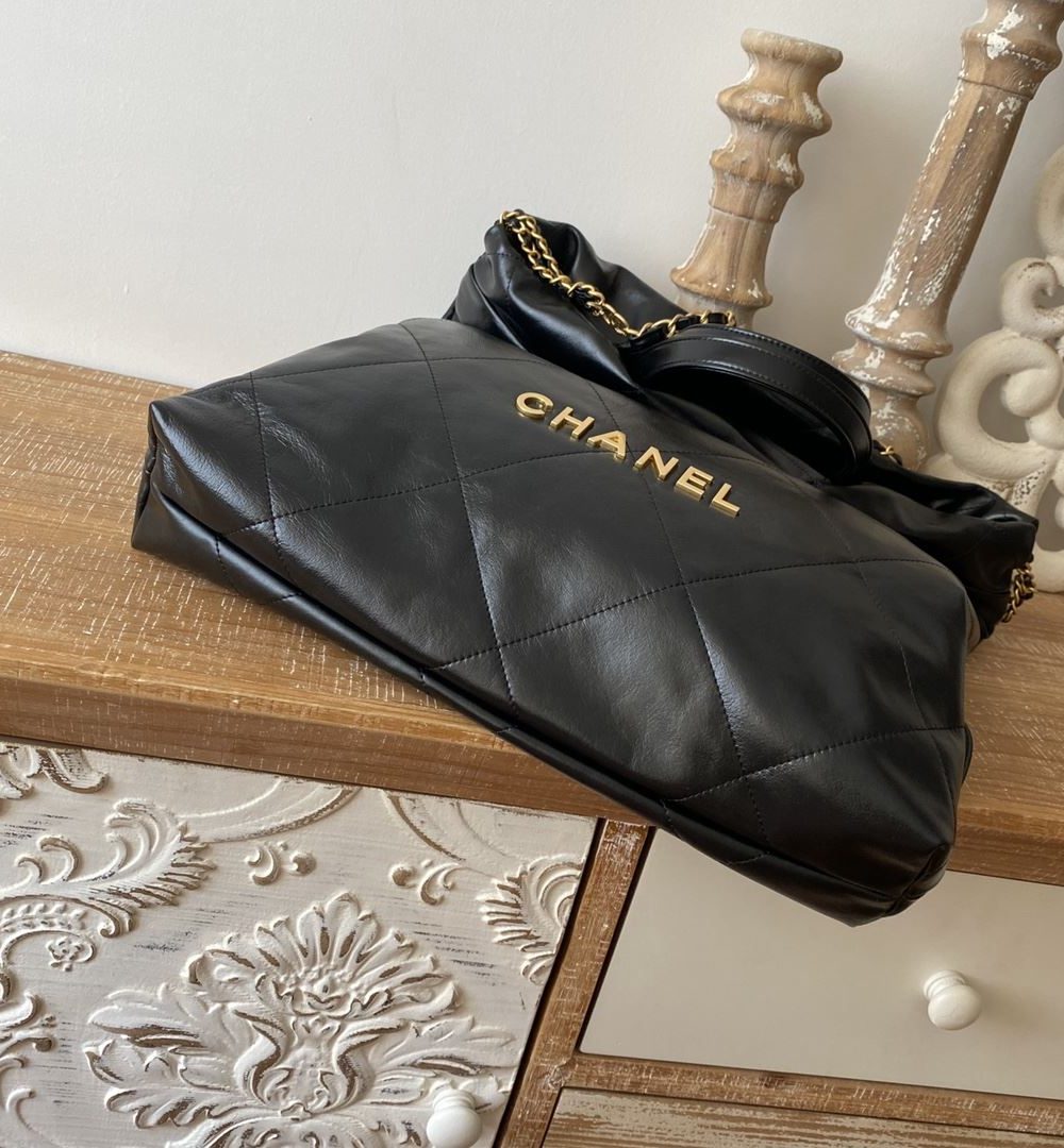 [REP 1:1] Large 22 Backpack Black/White For Women 19.9in / 51cm AS3313