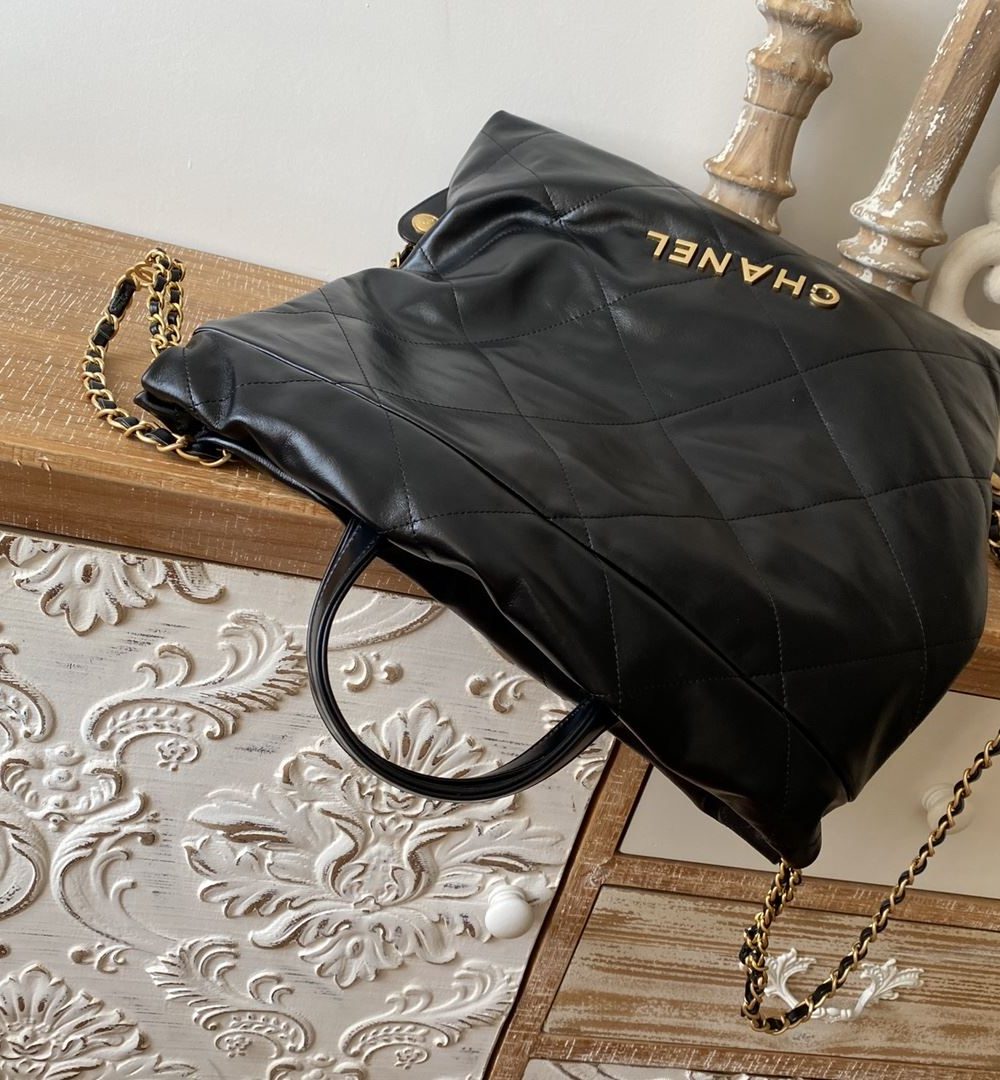 [REP 1:1] Large 22 Backpack Black/White For Women 19.9in / 51cm AS3313