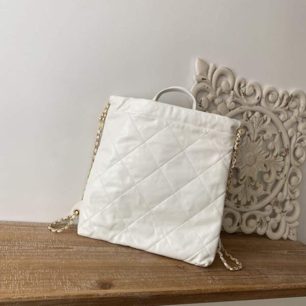 [REP 1:1] Large 22 Backpack Black/White For Women 19.9in / 51cm AS3313