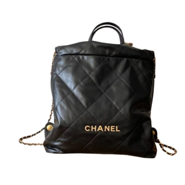 [REP 1:1] Large 22 Backpack Black/White For Women 19.9in / 51cm AS3313