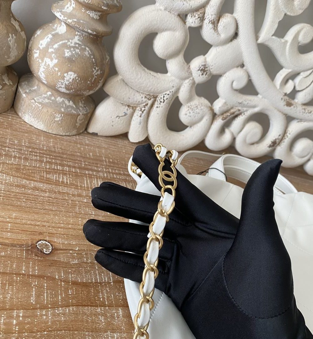 [REP 1:1] Large 22 Backpack Black/White For Women 19.9in / 51cm AS3313